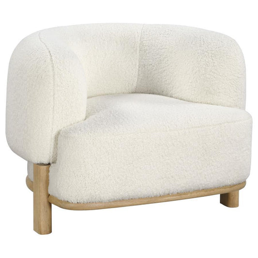 Lawler - Upholstered Barrel Back Accent Chair CoasterEveryday