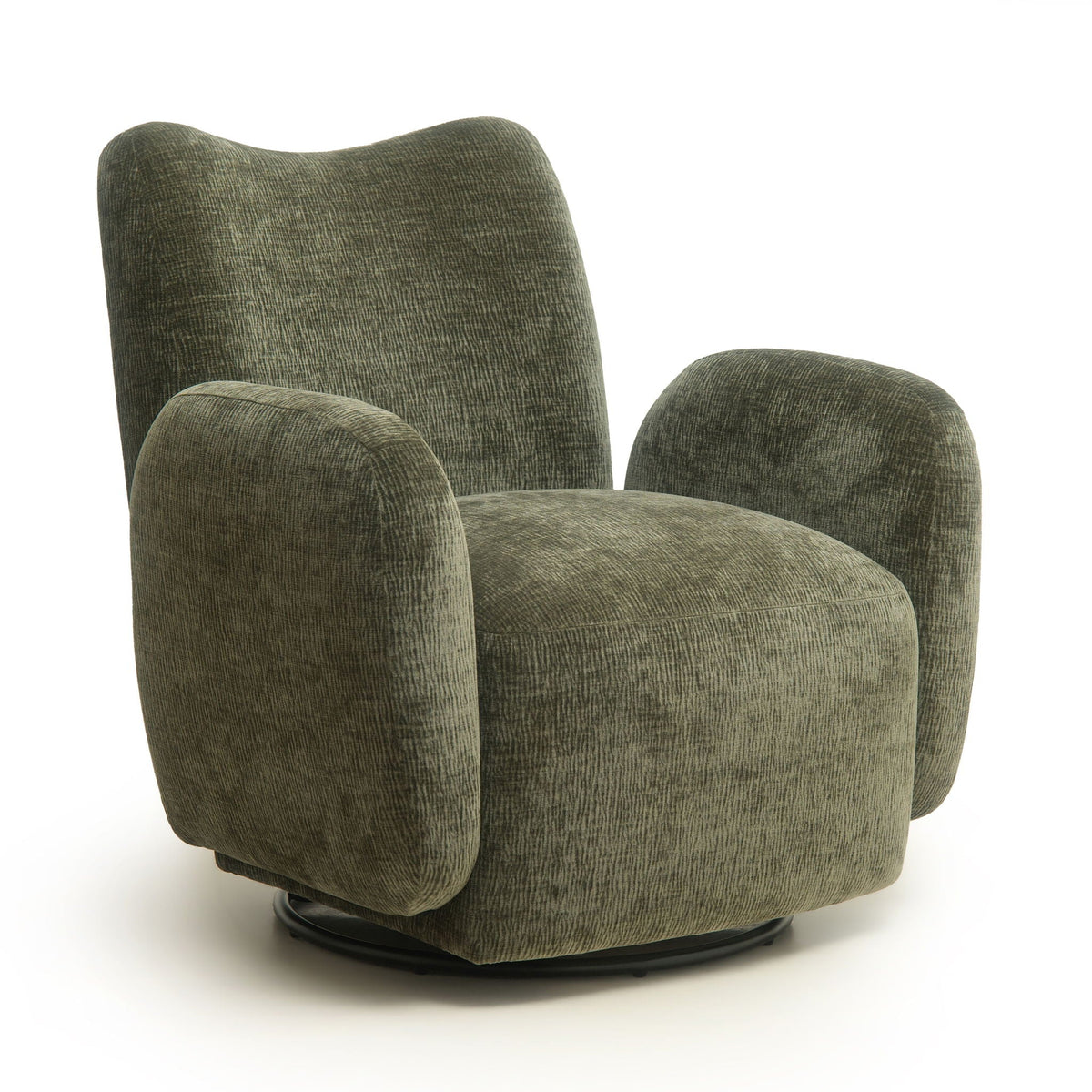 360° Swivel Accent Chair For Living Room - Olive Green Home Essentials