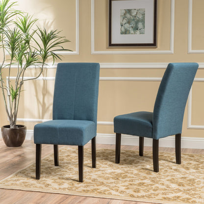 Pertica - Dining Upholstered Armless Chairs (Set of 2) Noble House