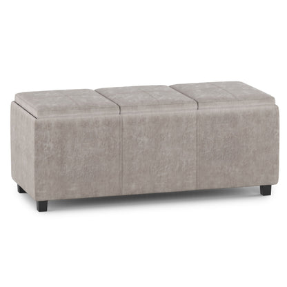 Avalon - Upholstered Storage Ottoman Simpli-Home