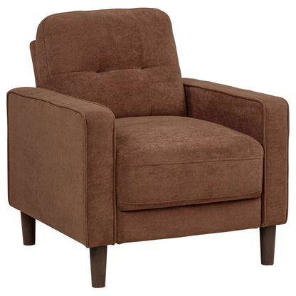 Heather - Track Arm Tufted Accent Chair - Rust Furniture Max