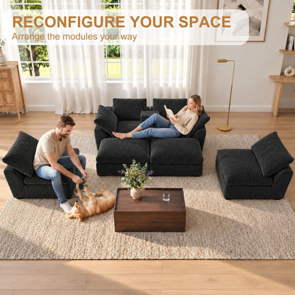 Modular Cloud Couch With Storage Console Home Essentials