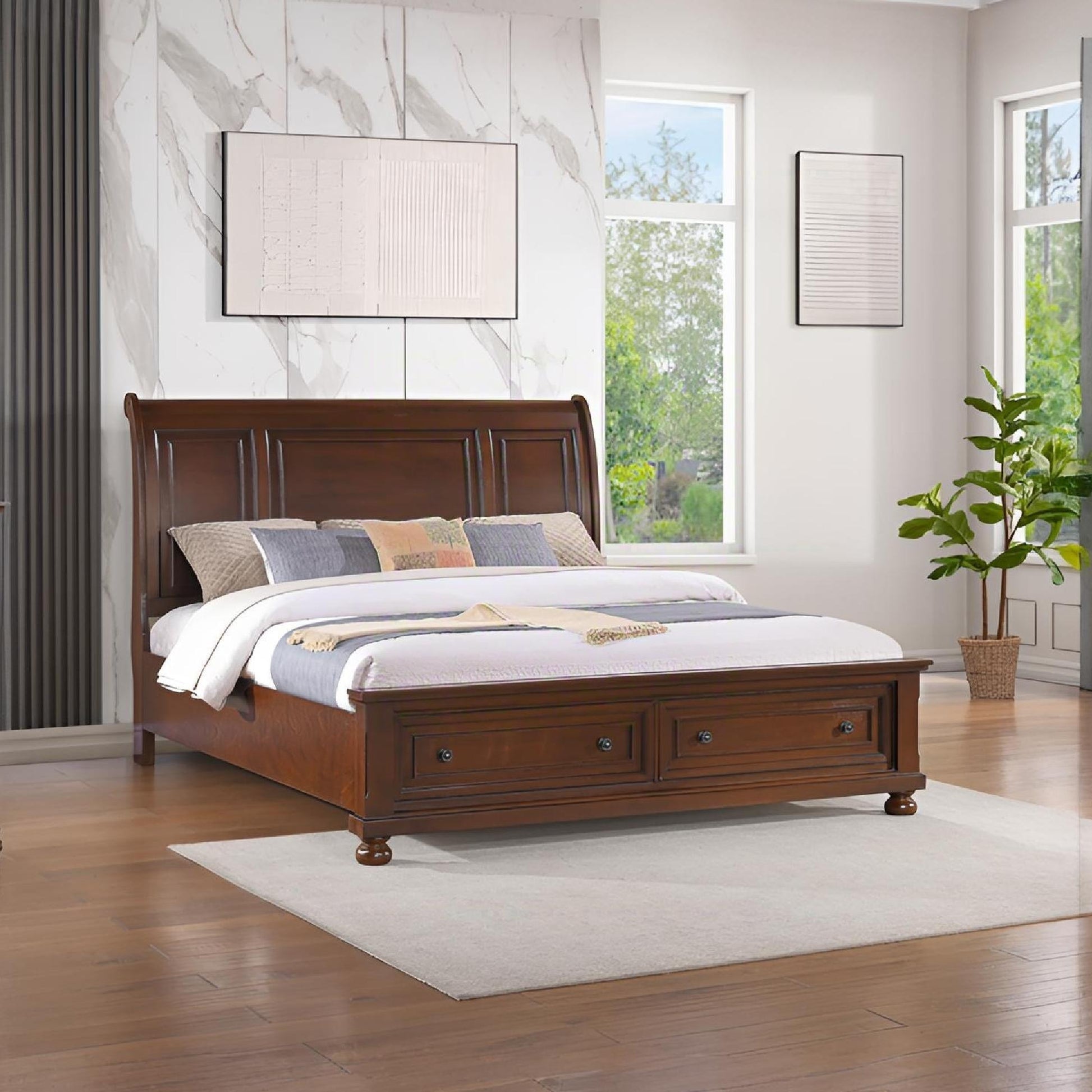 Meade - Sleigh Bed Glory Furniture