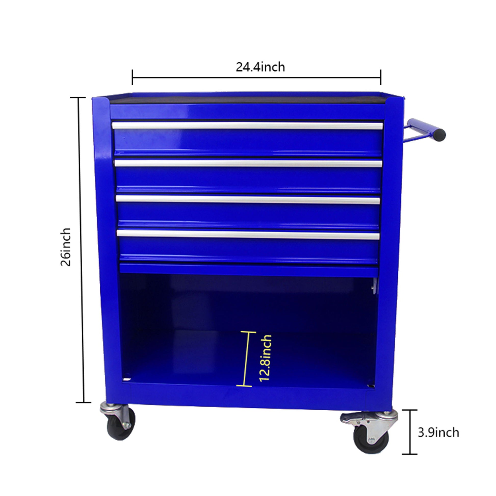 4 Drawers Multifunctional Tool Cart With Wheels Daily Nest