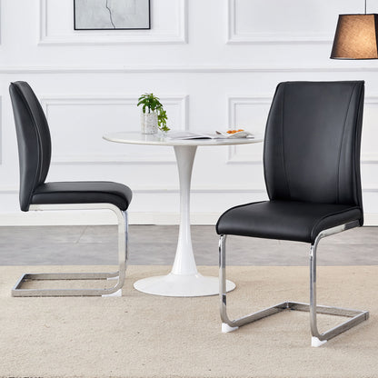 Luxury Simple Arch High Resilience Dining Chair With Arched Leg Home Essentials