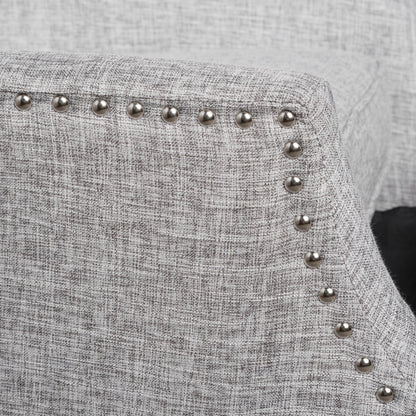 Westeros Wing Back Fabric Upholstered Recliner Noble House
