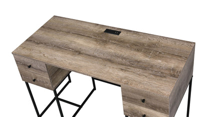Desirre - Wirting Desk With USB Port - Oak Acme
