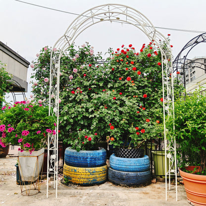 Metal Garden Arch Assemble Freely With 8 Styles Garden Arbor Trellis Climbing Plants Support Rose Arch Daily Nest