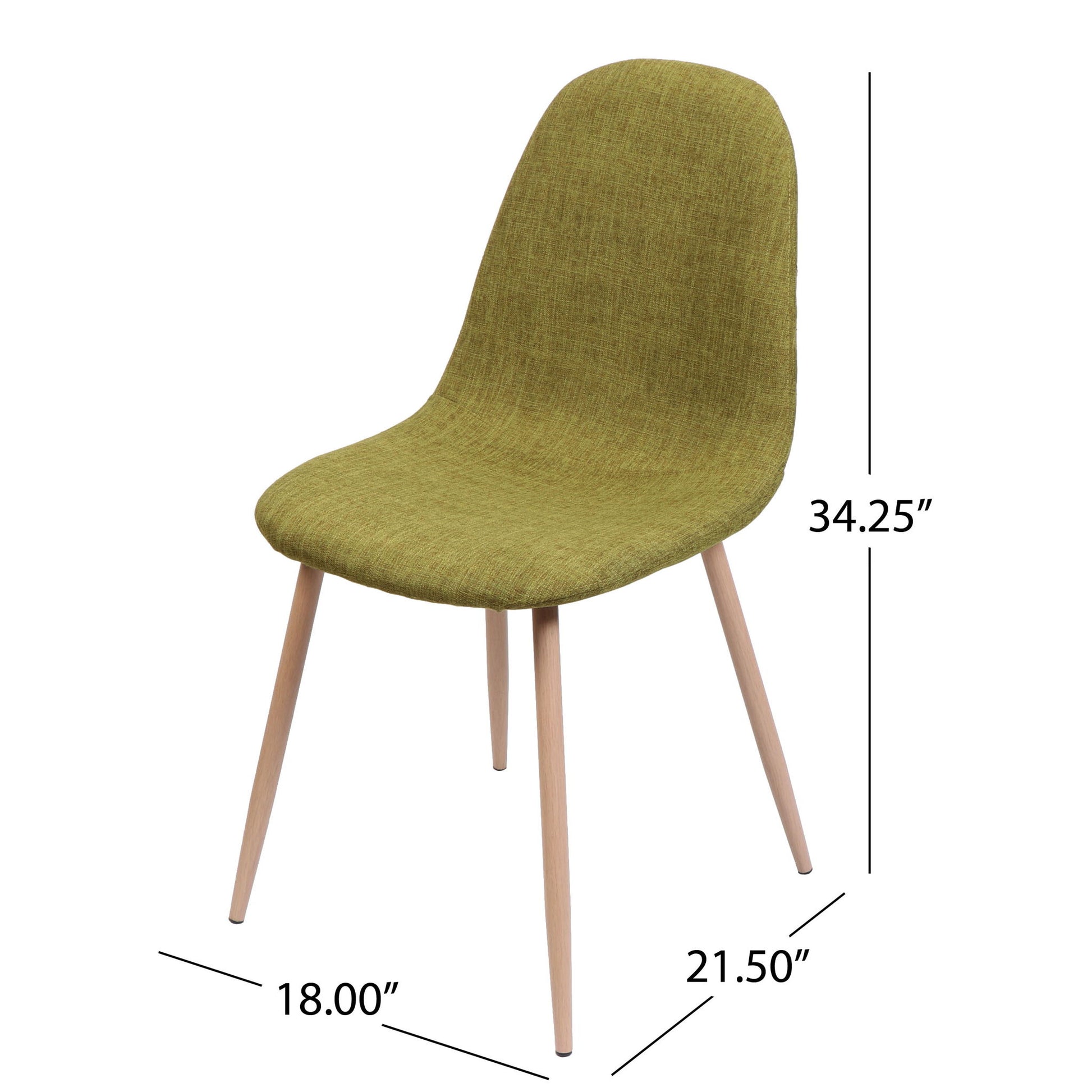 Elegant Dining Chair Set With Fabric Noble House