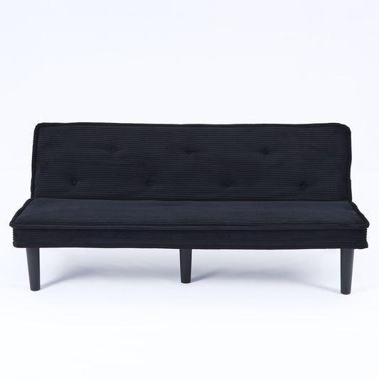 Versatile Corduroy Sofa Bed With Solid Wood Frame Home Essentials