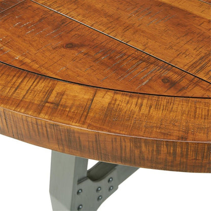Lancaster - Round Dining / Gathering Table With Adjustable Height - Walnut JLA