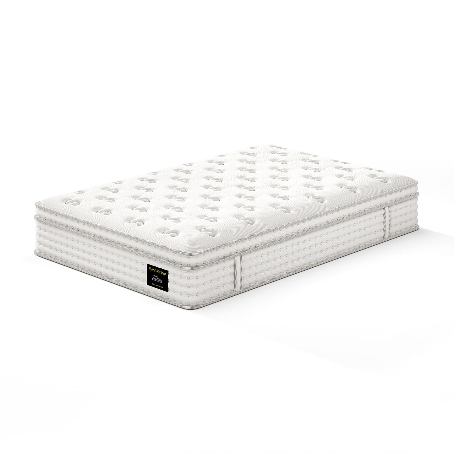 12'' Hybrid Mattress, Memory Foam & Pocket Springs For Pressure Relief Somnus Mattress USA
