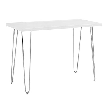 Mid-Century Modern Hairpin Leg Computer Desk - White Walker Edison