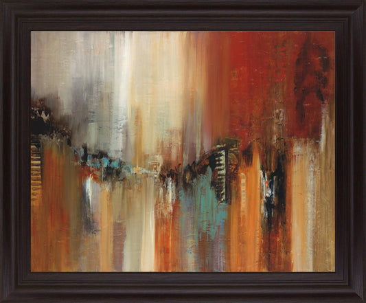 Fiery Skyline - 28" x 34" Framed Wall Art Classy Art