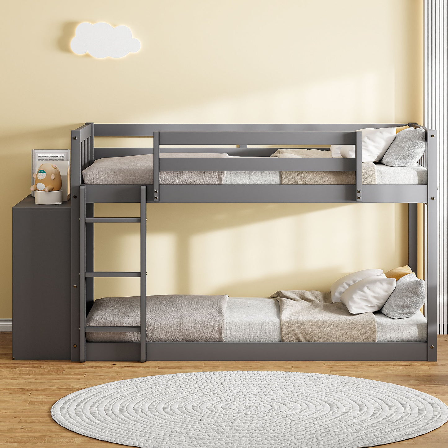 Bunk Bed With 4 Drawers And 3 Shelves DreamHaus