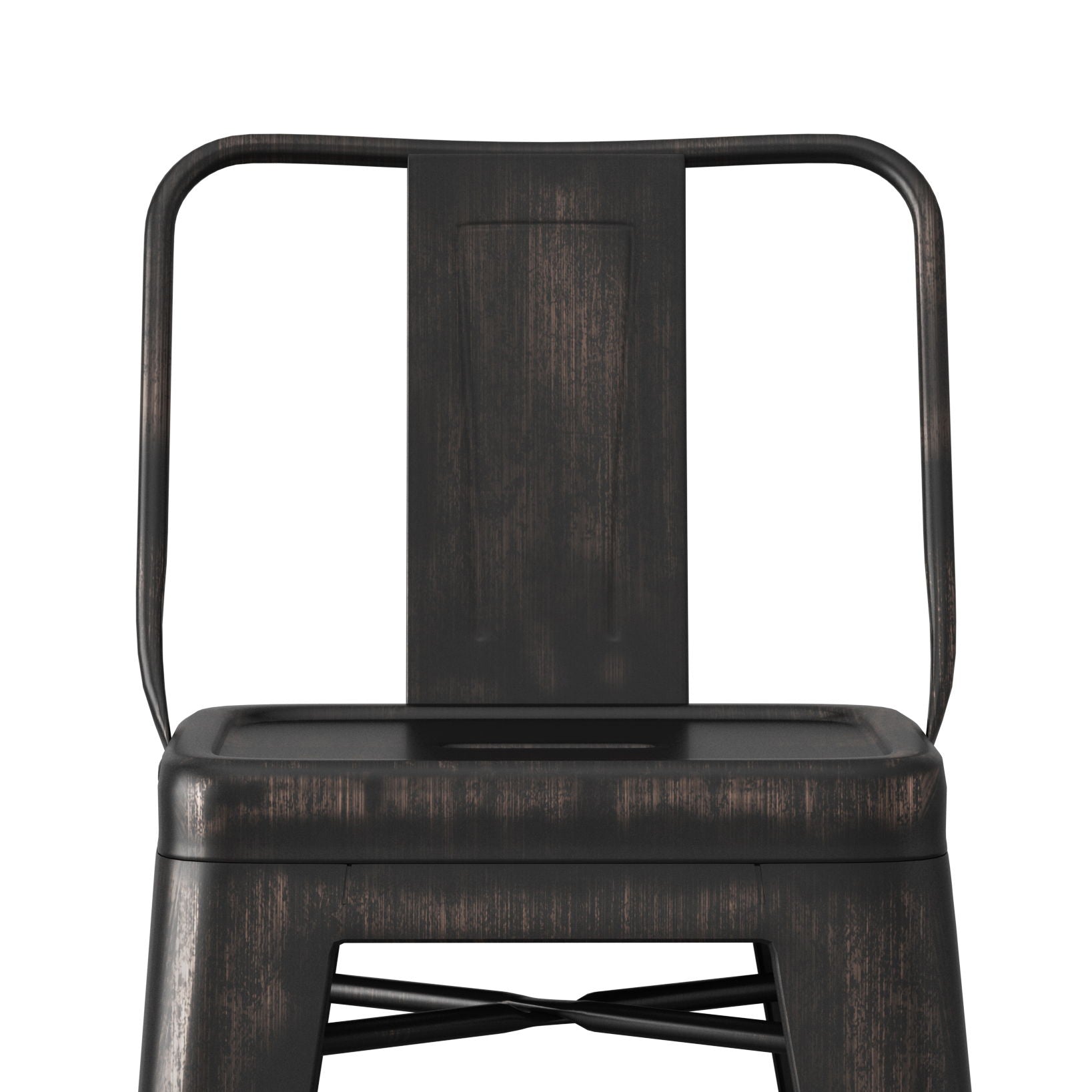 Rayne - Curved Back Metal Stool (Set of 2) Simpli-Home