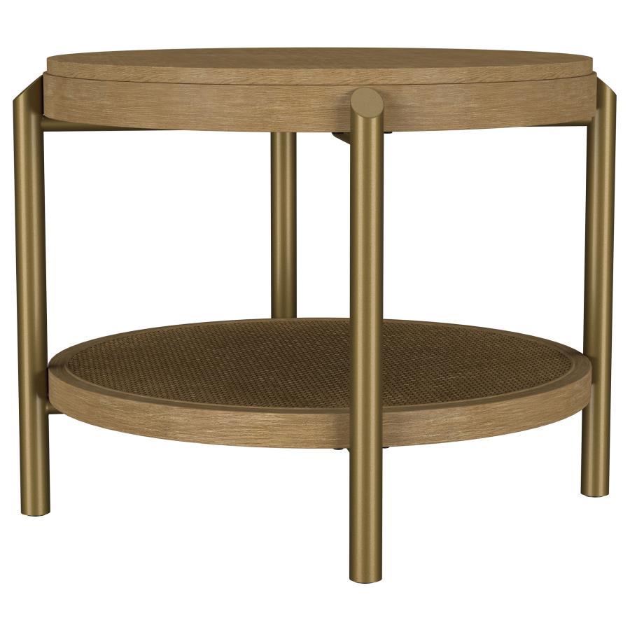 Arini - Round End Side Table With Storage Shelf Coaster Fine Furniture