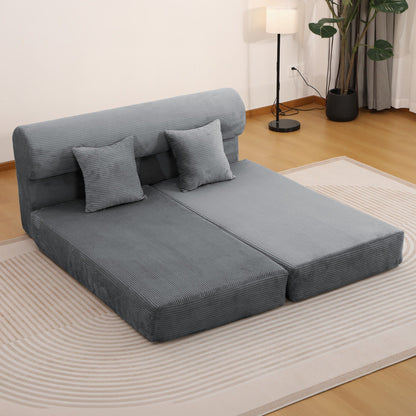 Convertible Sofa Bed, 2 Seater Fold Out Floor Couch Home Essentials