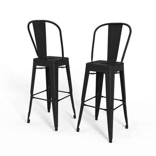 Fletcher - Handcrafted Metal Stool (Set of 2) Simpli-Home