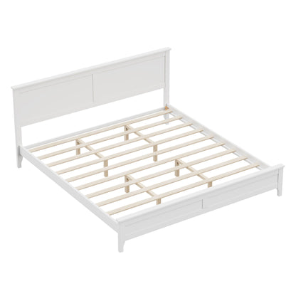 Modern Solid Wood Platform Bed Hearth and Haven