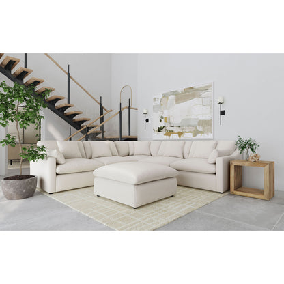 Greeley - 6 Piece Upholstered Modular Sectional Sofa - Ivory Furniture Max