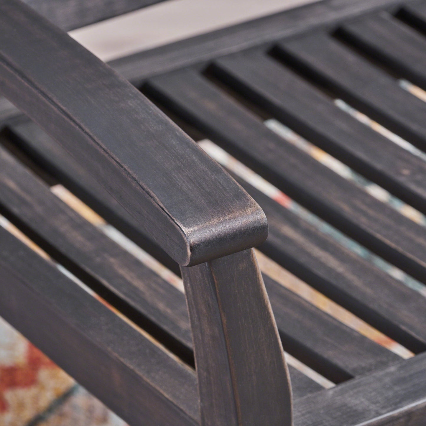 Baxter - Rocking Loveseat - Dark Gray Noble House