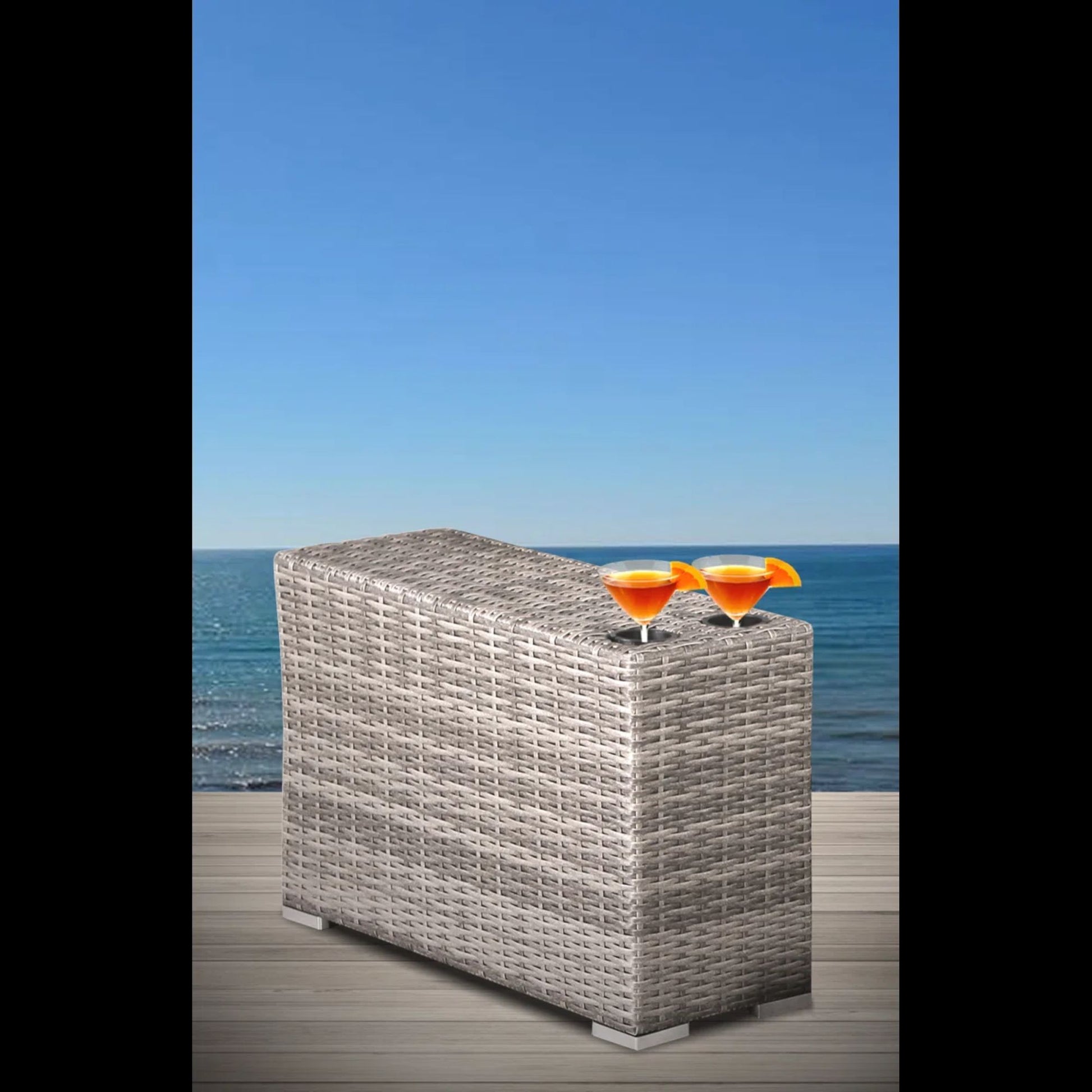 Outdoor Side Table, Functional Design LSI Patio Furniture