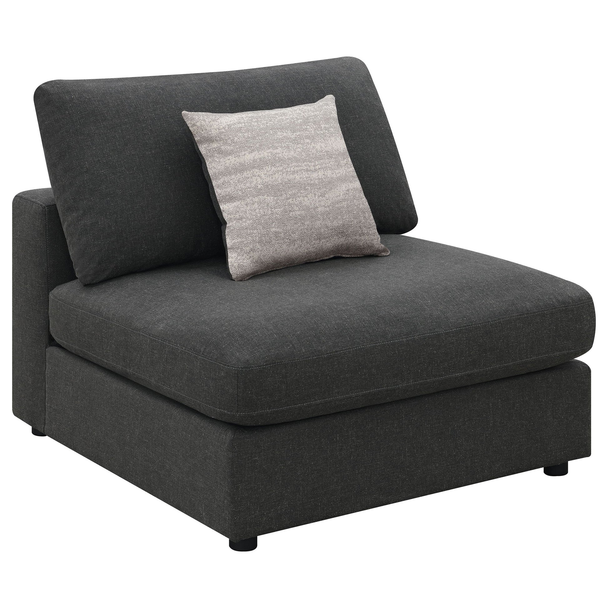 Duncan- Armless Chair With Removable Cushions Furniture Max