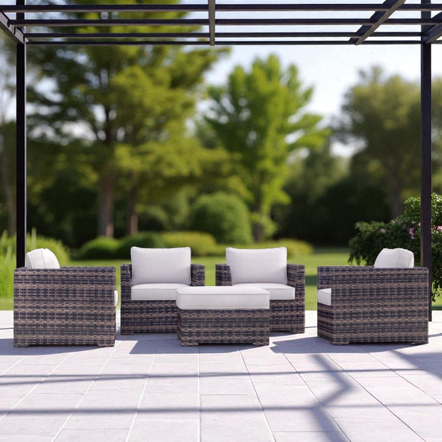 Outdoor Patio Chair Set For Patio With Foam Cushions LSI Patio Furniture