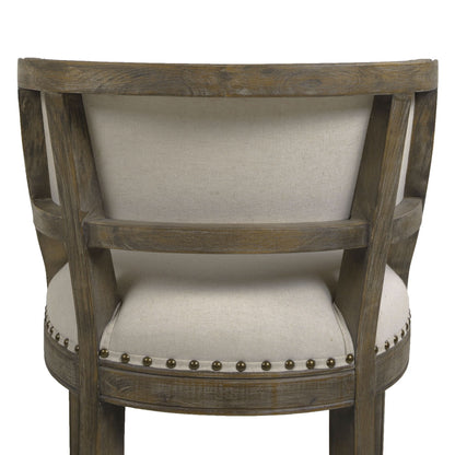 Paris - Farmhouse Counter Height Bar Stool With Backrest Jennifer Taylor Home