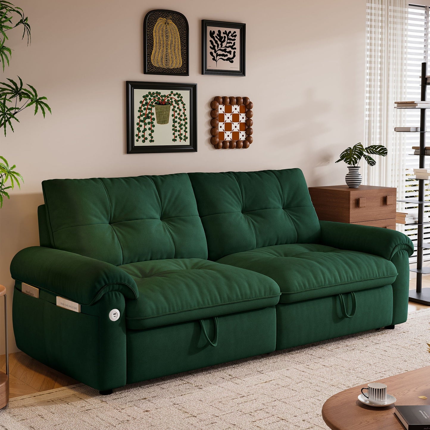Cloud Like Convertible Sofa Bed For Living Rooms - Green Home Essentials
