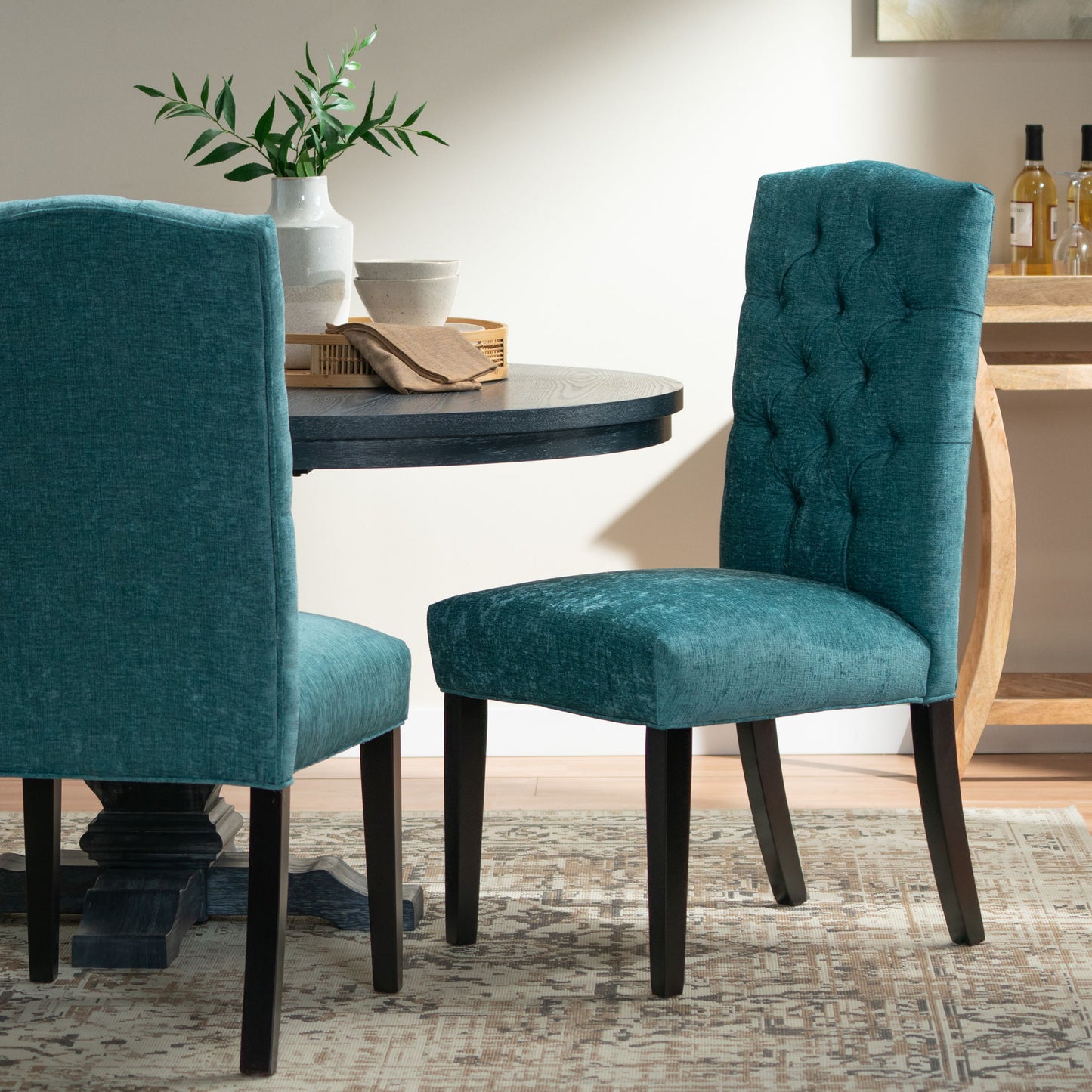 Harriet - Tufted Dining Chairs (Set of 2) Noble House