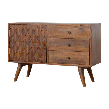 Solid Wood Carved Sideboard Artisan Furniture