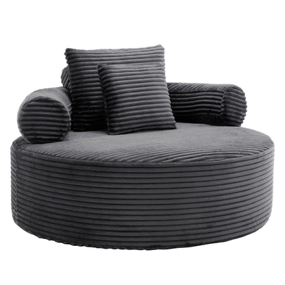 Round Sofa Bed With 3 Pillows For Living Room Home Essentials