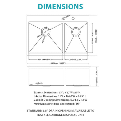 Topmount Drop In Kitchen Sink With Double Bowl Design Daily Nest