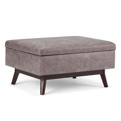 Owen - Upholstered Rectangular Storage Ottoman Simpli-Home
