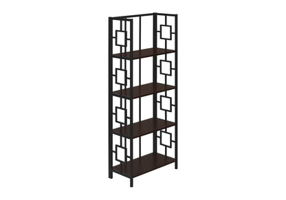 Bookshelf, Bookcase, Etagere, 4 Tier, For Office, Contemporary & Modern - Espresso 8th Street