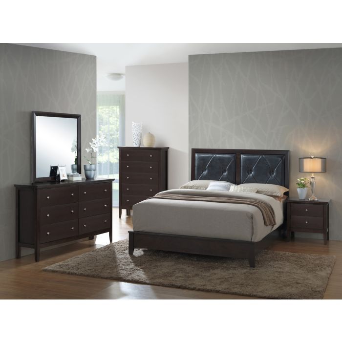 Padded Headboard Bed Glory Furniture