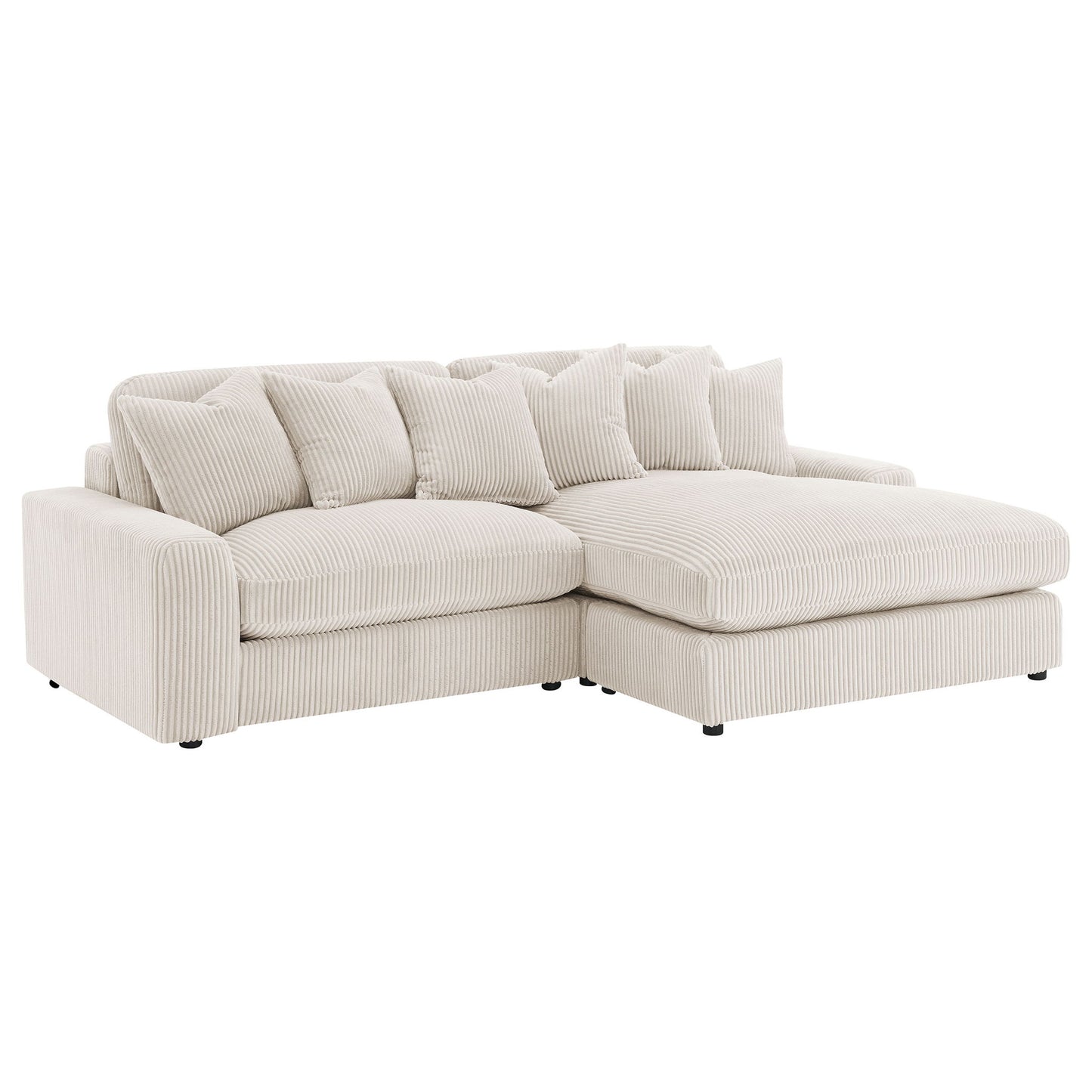 Upton - Reversible Sectional Sofa With Oversized Chaise - Sand Furniture Max