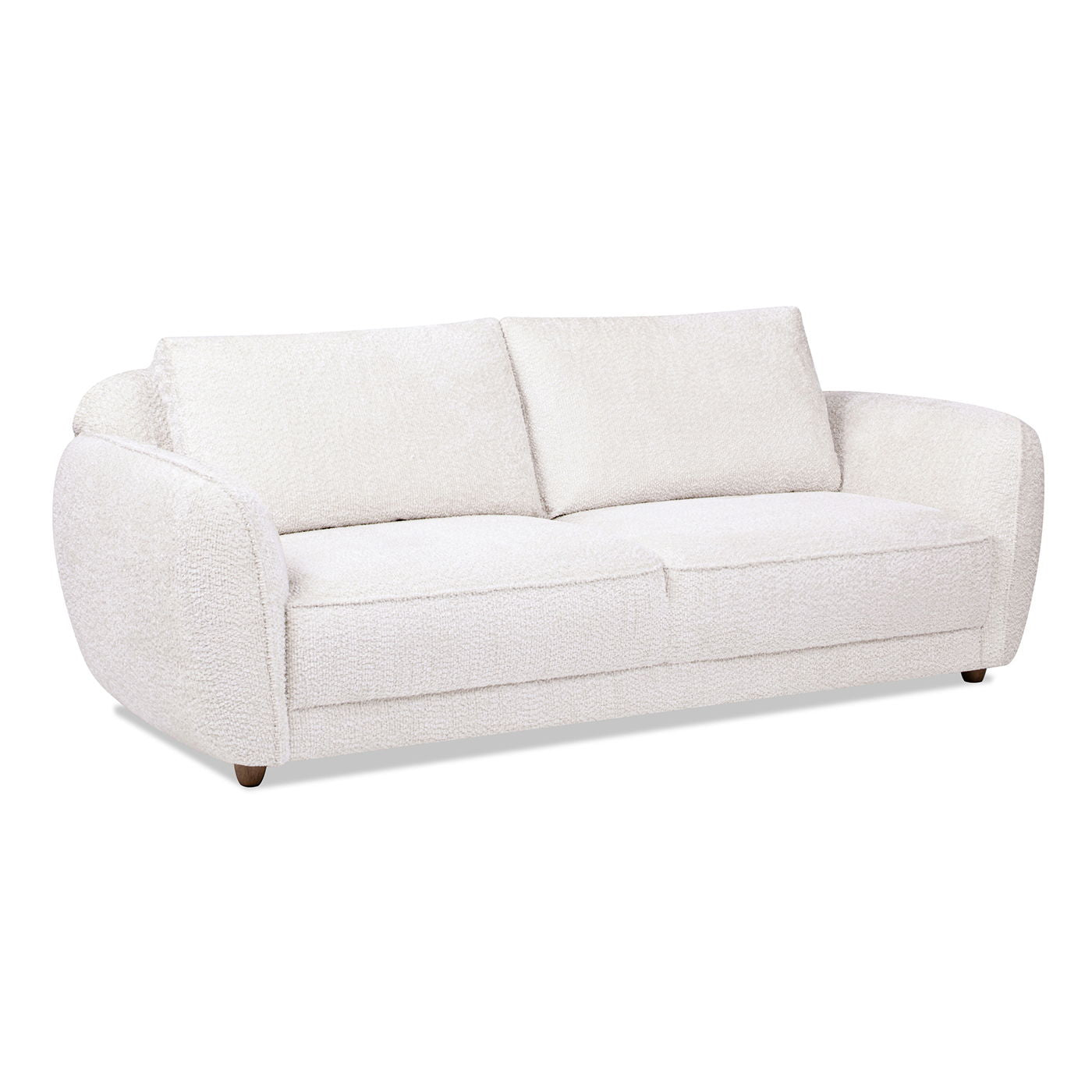 Sharon - Puffy Arm Sofa - Alpaca Off-White Jennifer Taylor Home