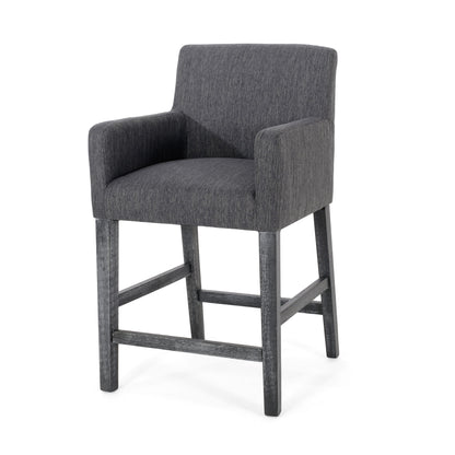 Serenitia - Upholstered Counter Chair With Straight Arm Noble House