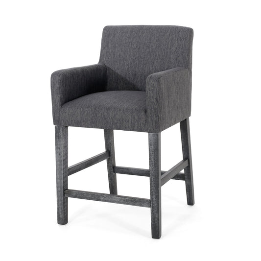 Serenitia - Upholstered Counter Chair With Straight Arm Noble House
