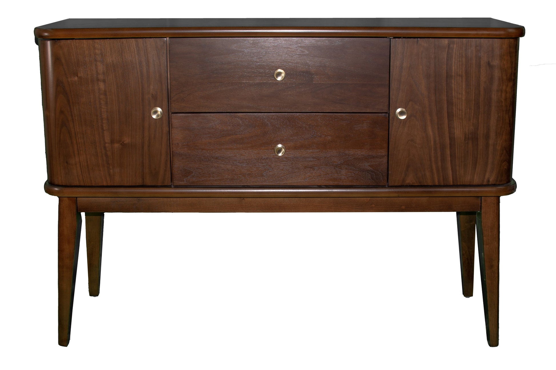 Mid Century Modern Server 2 Drawer And 2 Cabinet Server - Cherry Bernards Furniture