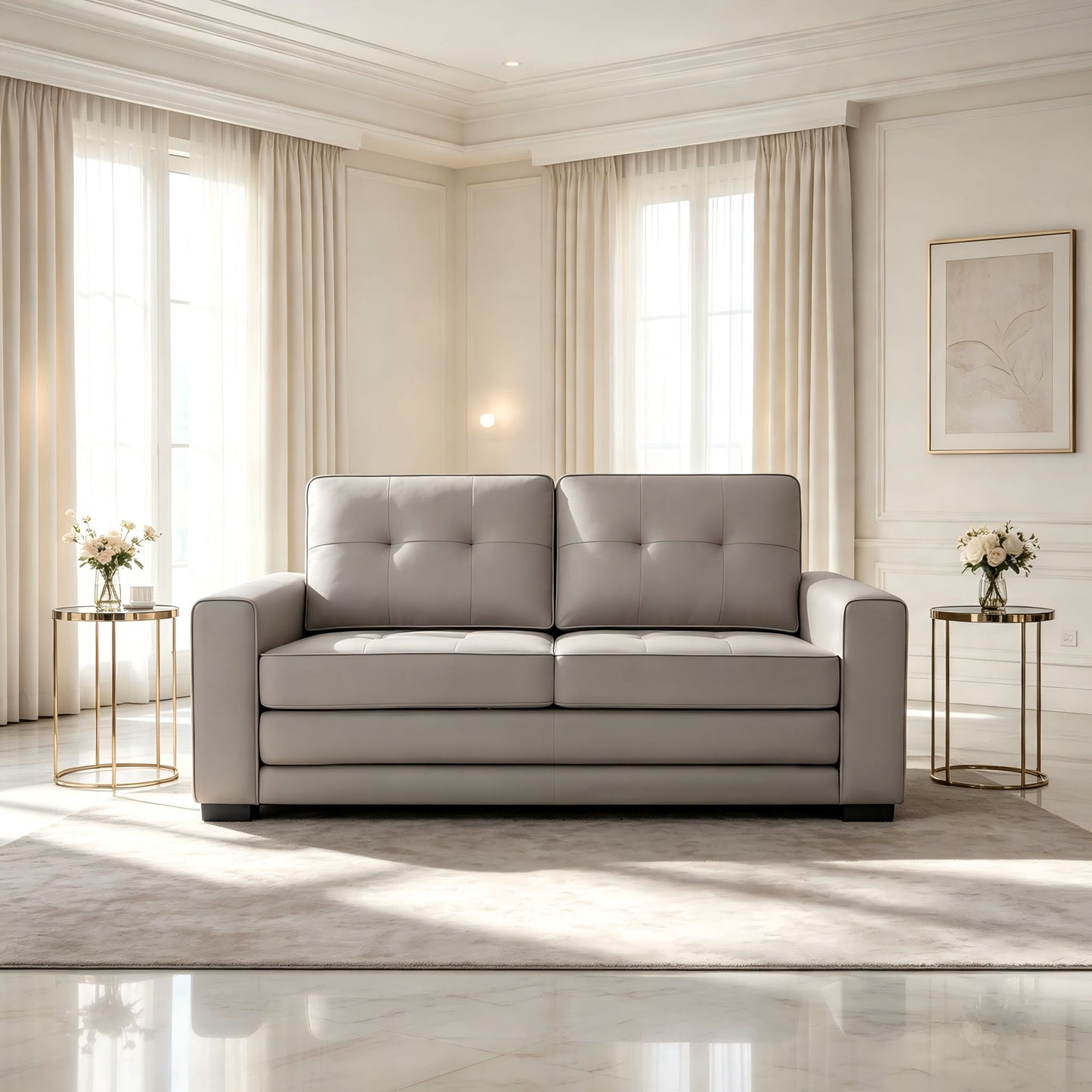 Upholstered Pull Out Sleeper Loveseat US Pride