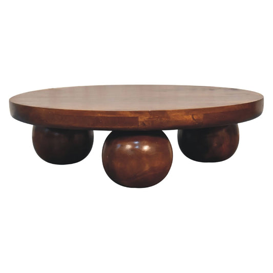 Central Ball Table - Chestnut Artisan Furniture