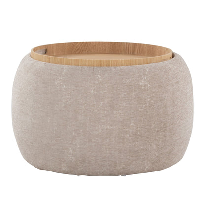 Tray - Pouf Contemporary Ottoman Lumi Source