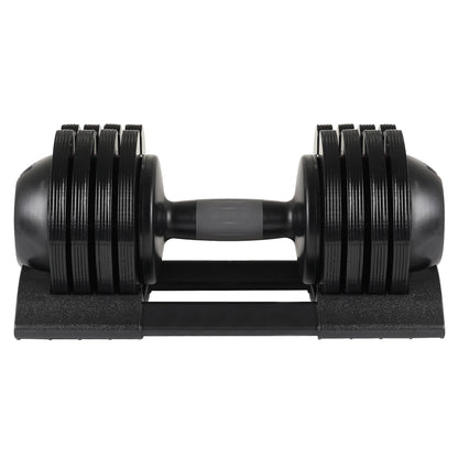 52Lbs Adjustable Dumbbell Steel And Plastic - Black