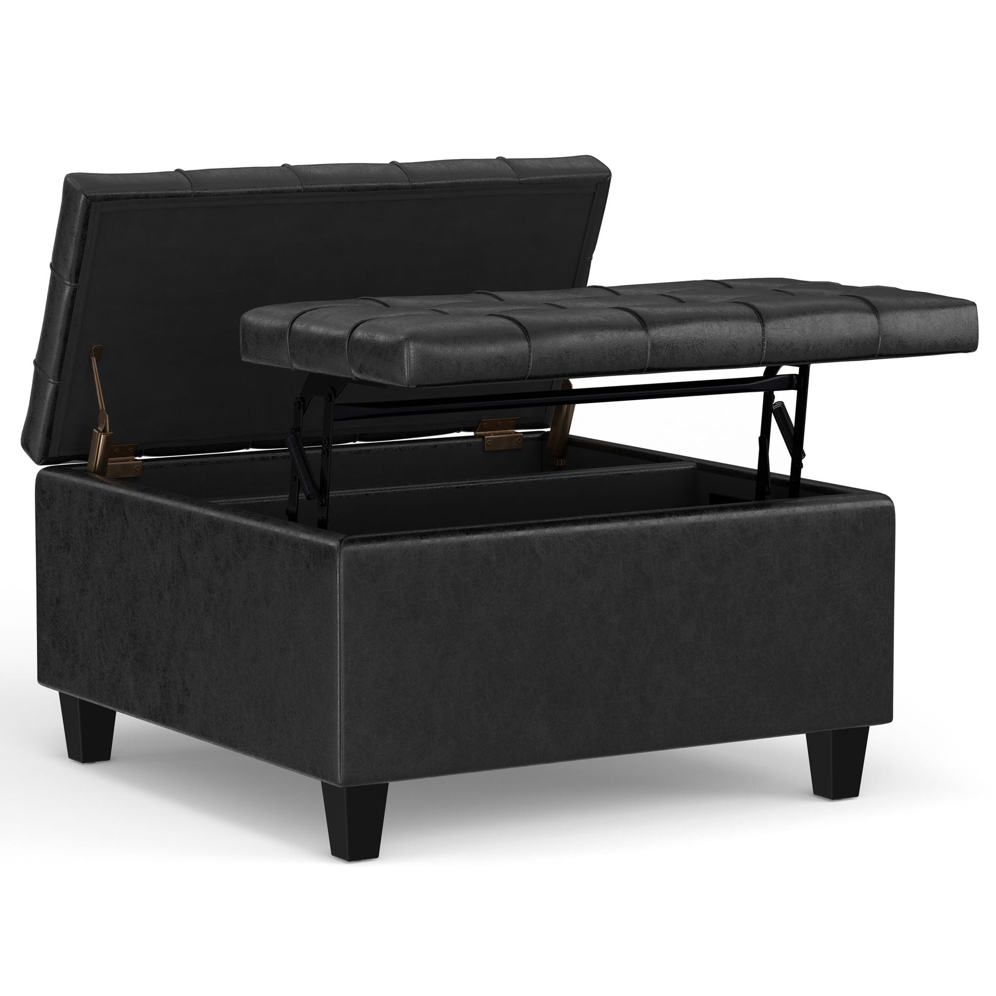 Harrison - Large Coffee Table Storage Ottoman Simpli-Home