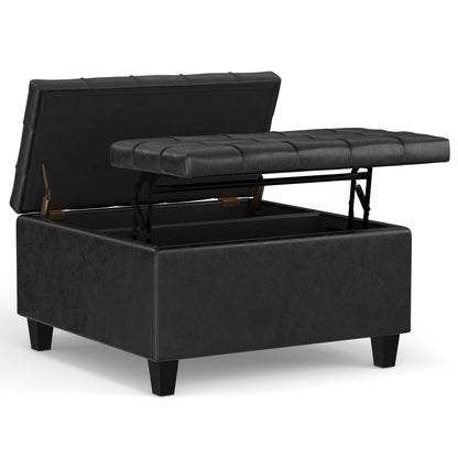 Harrison - Large Coffee Table Storage Ottoman Simpli-Home