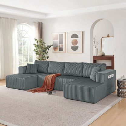 U - Shaped Modular Sectional Sofa For Living Room Home Essentials